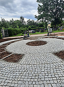 Großhaslach Friedhof Urnenfelder
